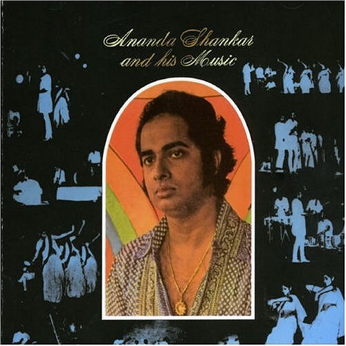 CD cover featuring portrait of Ananda Shankar within an orange archway.