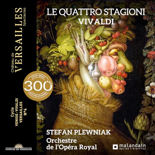 CD cover for Vivaldi’s “The Four Seasons” featuring fruit and floral art.
