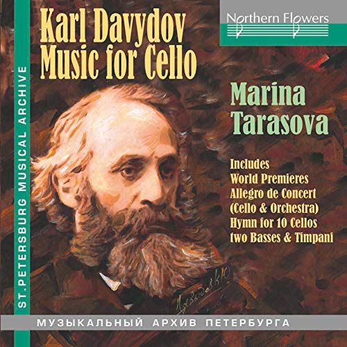 CD cover featuring portrait of Karl Davydov and cellist Marina Tarasova.