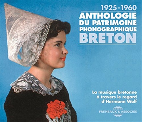 CD cover featuring a Breton woman in traditional headwear, 1925-1960.