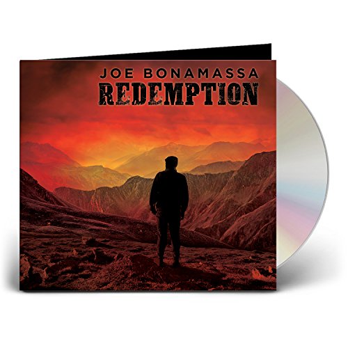 Joe Bonamassa Redemption CD cover showing a person standing before a mountain landscape.