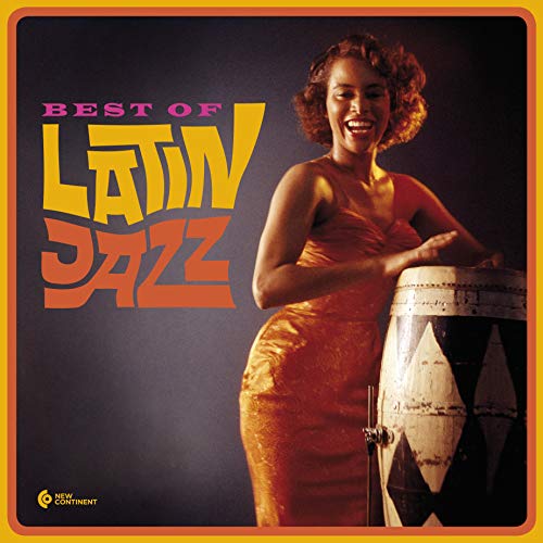 Vinyl album cover: "Best Of Latin Jazz" with a woman and drum.