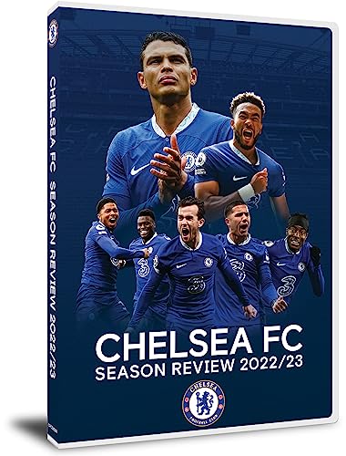 Chelsea FC Season Review 2022/23 DVD cover featuring football players.