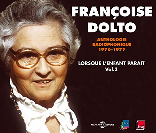 Portrait of Françoise Dolto, a woman with glasses, for a radio anthology CD.