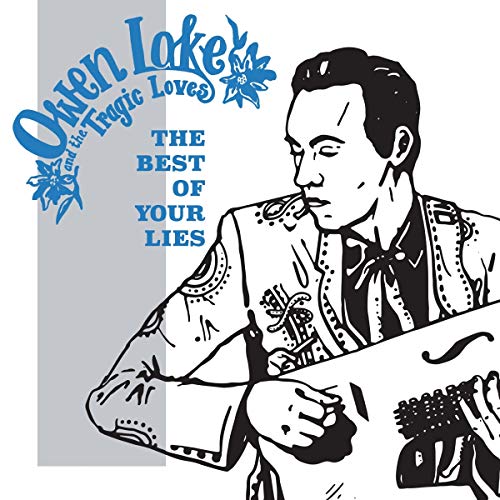 CD cover: illustrated man with tattoos playing a guitar.