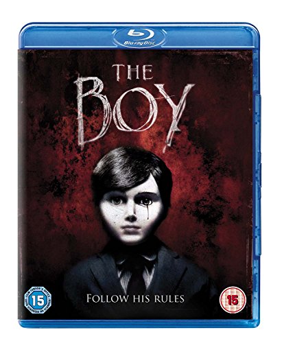 Blu-ray cover for horror film "The Boy" featuring a pale young boy.