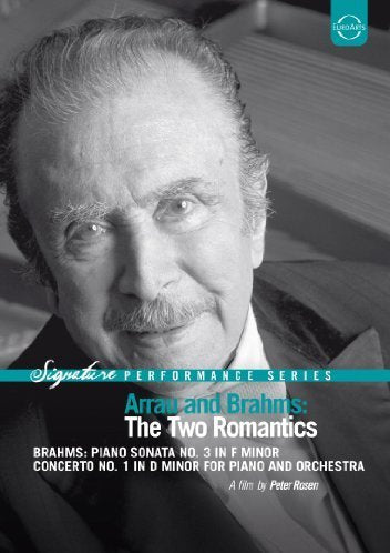 DVD cover featuring a portrait of Claudio Arrau, a classical pianist.