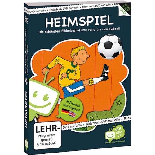 DVD cover featuring a cartoon boy kicking a soccer ball.