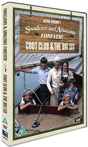 DVD cover featuring five children and a woman on a wooden sailing boat.