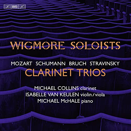 CD cover for clarinet trios by Mozart, Schumann, Bruch, Stravinsky.