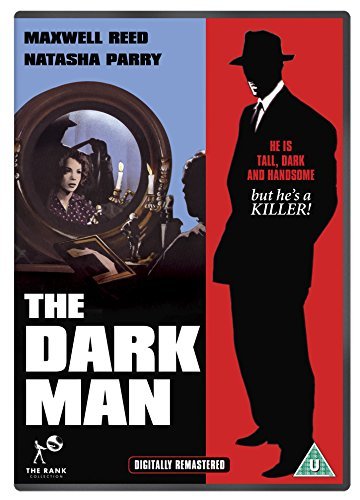 DVD cover for “The Dark Man” featuring a silhouetted man and woman.
