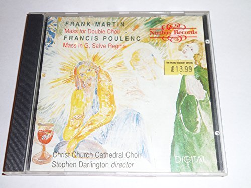 CD case with religious artwork, text listing composers Martin and Poulenc.