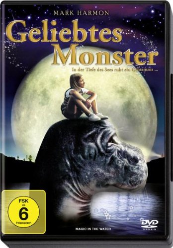 DVD cover: girl sitting on a large sea creature under a full moon.