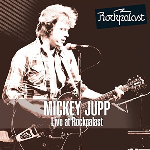 Mickey Jupp performing live with guitar, Rockpalast logo visible.
