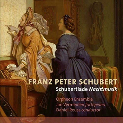 CD cover depicting two women in period clothing with musical text.