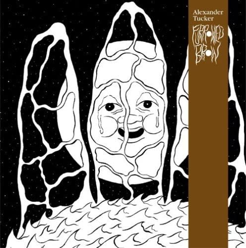 Black and white illustration of a face amidst abstract, jagged shapes.