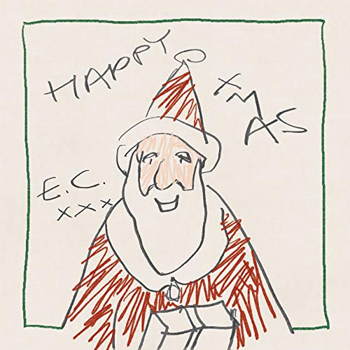Hand-drawn Santa Claus illustration for Eric Clapton’s “Happy Xmas” CD.
