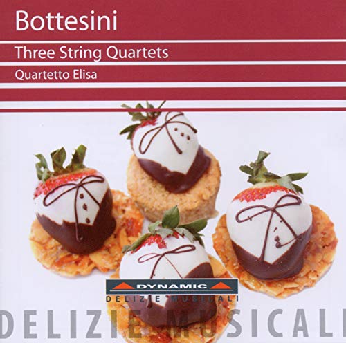 CD cover: Bottesini quartets with chocolate-covered strawberry image.