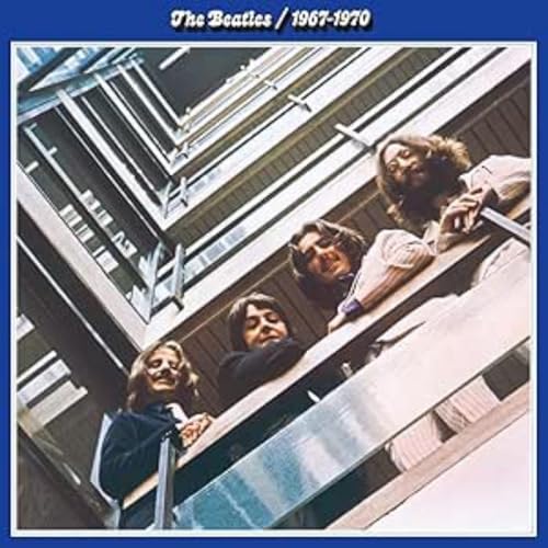 The Beatles album cover, “1967-1970,” featuring four band members.