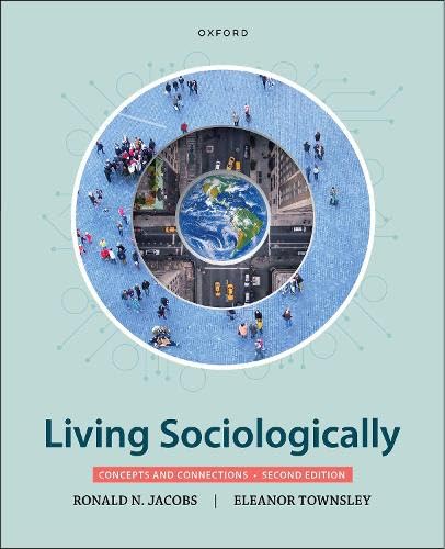 Textbook cover: “Living Sociologically” with Earth image and people around a circle.