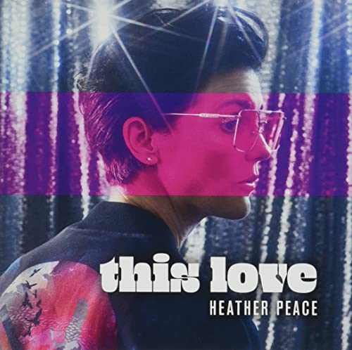 CD cover featuring Heather Peace with pink and purple lighting.