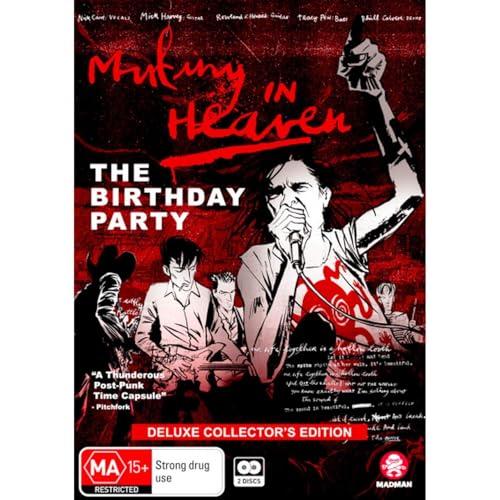 DVD cover for "Mutiny In Heaven" featuring a singer with raised fist.