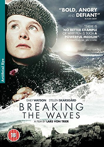DVD cover art for Breaking the Waves featuring a woman in a winter hat.