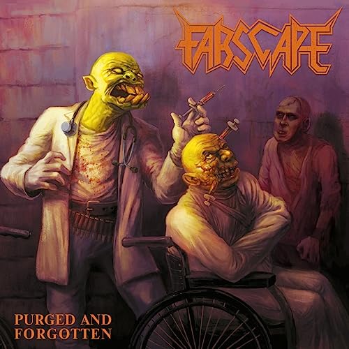 CD cover: grotesque medical scene with green alien and patients.