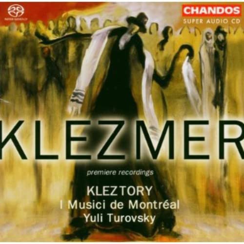 CD cover featuring a painting of a klezmer musician with a violin.