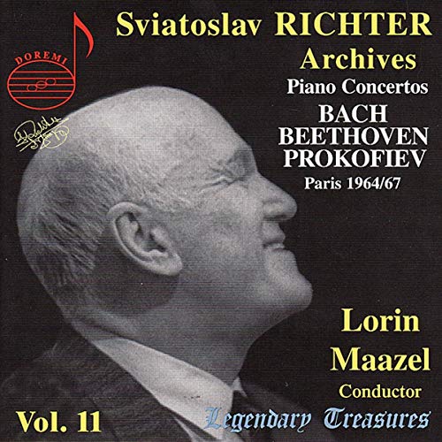 CD cover featuring a portrait of pianist Sviatoslav Richter, text details.