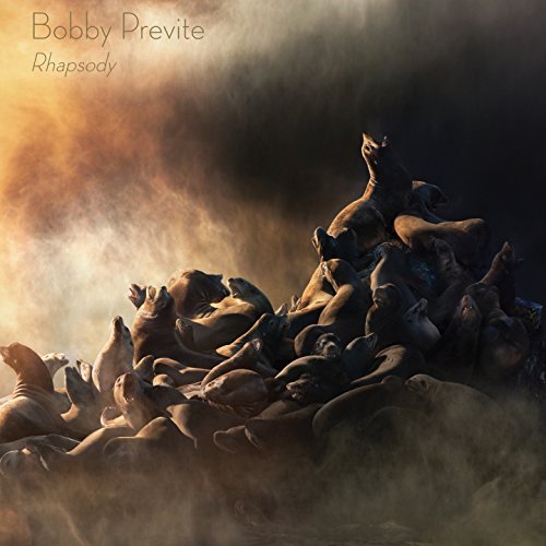 CD cover for Bobby Previte’s “Rhapsody” featuring a pile of seals.