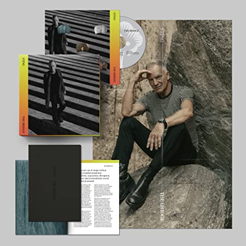 Sting's "The Bridge" holiday box set with CD, booklet, and photos.