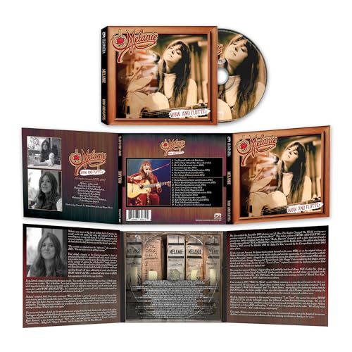 CD case for Melanie’s “Wow And Flutter” with photos and tracklist.