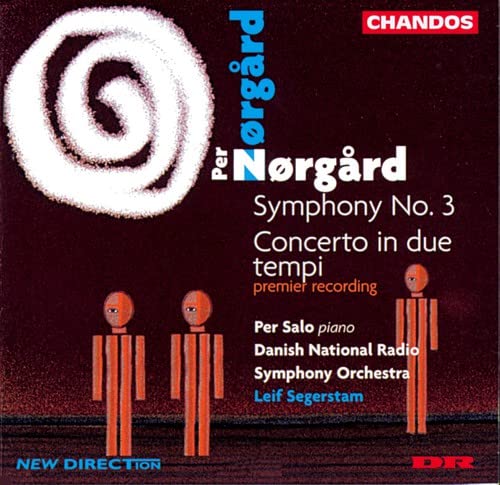 CD cover for Per Nørgård’s Symphony 3 and Piano Concerto.