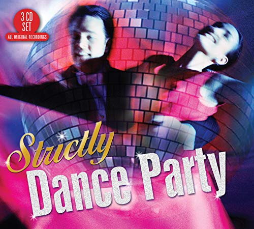 CD cover for “Strictly Dance Party” featuring dancers and a disco ball.