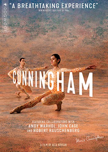 DVD cover for “Cunningham,” featuring dancers in earthy tones.