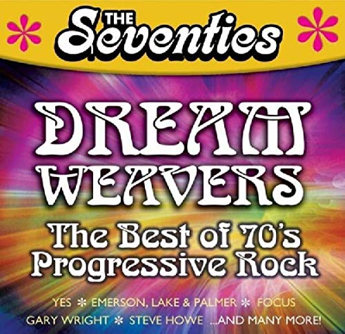 CD cover for “Dream Weavers” featuring purple and gold text, floral graphics.