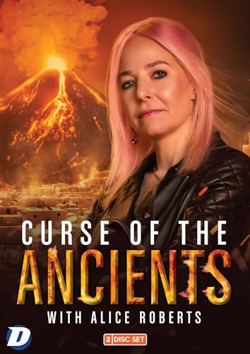 DVD cover featuring Alice Roberts with a volcanic eruption backdrop.
