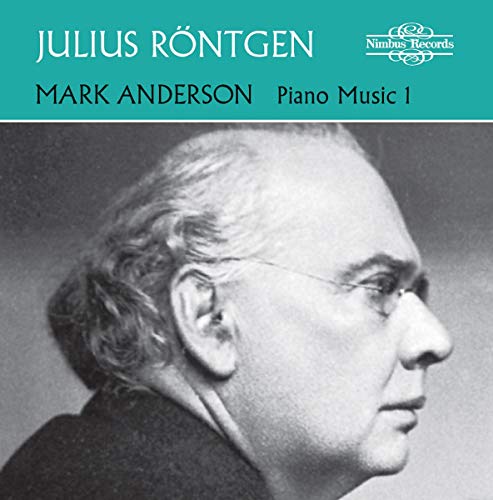CD cover featuring a black and white portrait of composer Julius Röntgen.