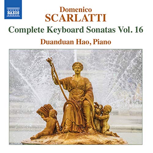 CD cover: Scarlatti sonatas, featuring a baroque fountain sculpture.