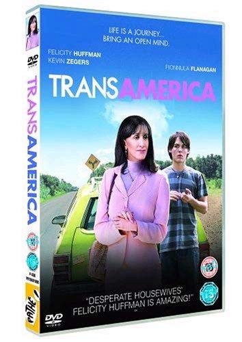 DVD cover for "Transamerica" featuring Felicity Huffman and Kevin Zegers.