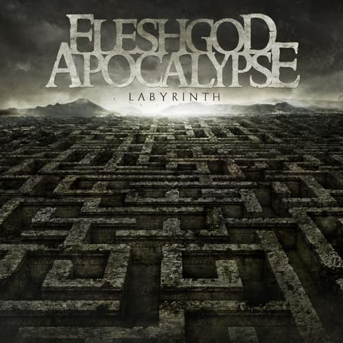 Album cover for Fleshgod Apocalypse’s “Labyrinth” featuring a stone maze.