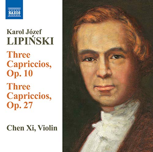 CD cover featuring a portrait of composer Karol Lipinski and violinist Chen Xi.