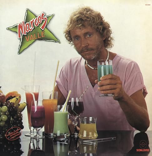 Marcos Valle album cover featuring the artist with colorful drinks.