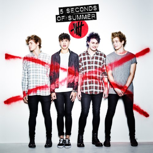 Album cover for 5 Seconds of Summer featuring four young men in casual clothing.