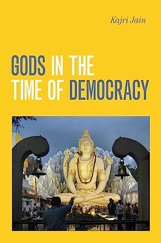Book cover: "Gods in the Time of Democracy" with a statue of Shiva.