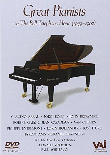 DVD cover featuring a grand piano and pianist names from 1959-1967.