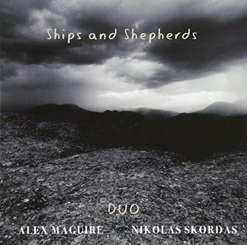 CD cover: stormy grayscale landscape with album title "Ships and Shepherds".