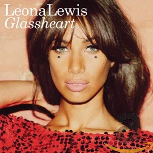 Leona Lewis album cover, āGlassheartā, featuring a portrait of the singer.