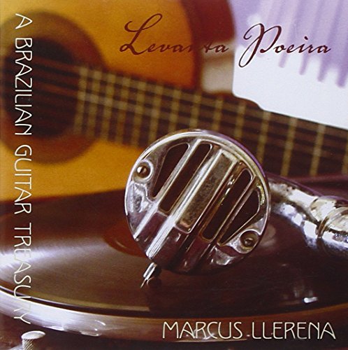 CD cover with vintage microphone, guitar, and text "Levanta Poeira".